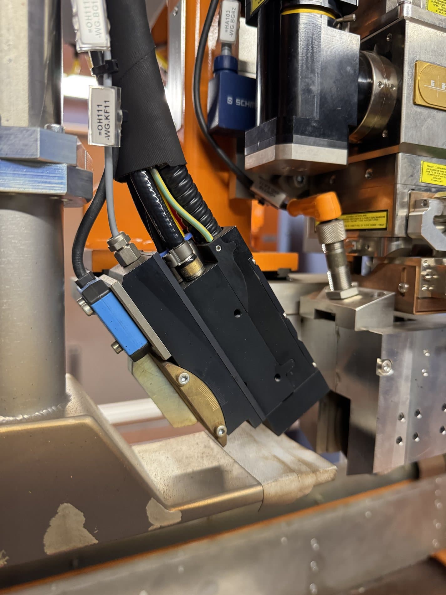 ThermoProfileScanner equipment installed on an industrial welding line